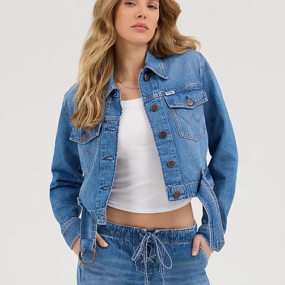 Wrangler Denim Moto Jacket - Picture 1 of 10